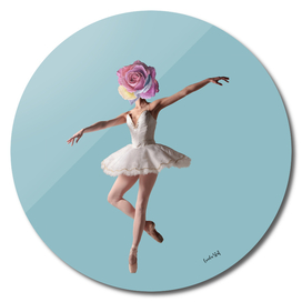 Ballerina with Rose Head