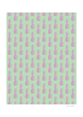 Pineapple Pattern - Light Green & Pink #218
