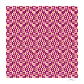💀 Checkered Skulls Pattern II