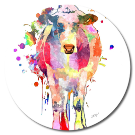 Cow Colored Art