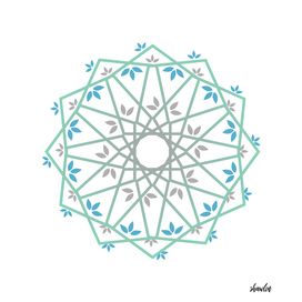 Floral Mandala in arabic style