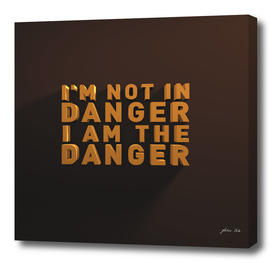 I'm not in danger. I am the danger.