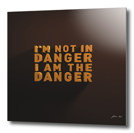 I'm not in danger. I am the danger.