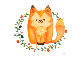 Red Fox and Little Flowers