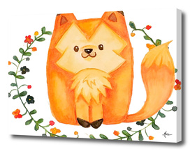 Red Fox and Little Flowers