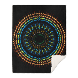 Decorative tribal Mandala artwork in black