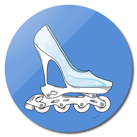 Roller glass shoes