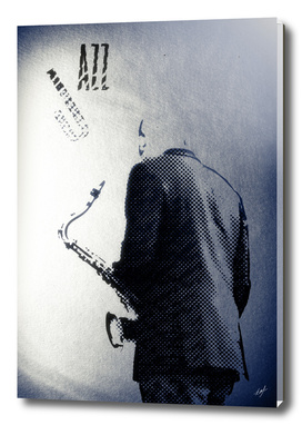 Saxophonist. Jazz Club Poster