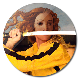 Botticelli's Venus & Beatrix Kiddo in Kill BIll