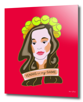 Tennis is My Game Pop-Art Style Portrait