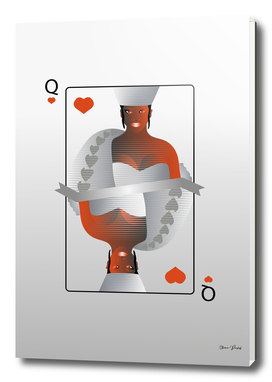 Rihanna as Queen of Hearts Playing Card