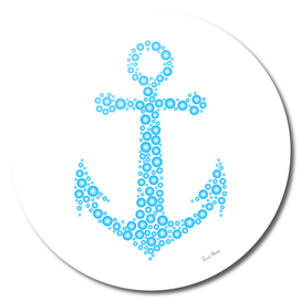 Anchor with water bubbles