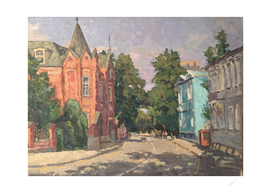 Moscow landscape (oil painting)