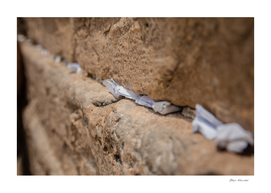 Notes to God in the cracks of the Western Wall