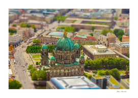 Aerial view of the Museum Island in Berlin
