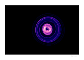Glowing abstract curved blue and magenta lines