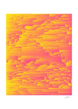 Miami Speed - Abstract Pixel Art