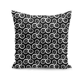 pattern with swirling triple spiral or Triskele,