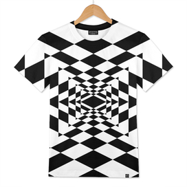 Geometric abstract black and white background