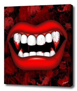 Vampire Red Bloody Mouth