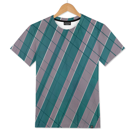 Graphic stripes in rose lilac teal