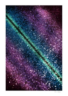 Galaxy Glitter #1 #shiny #stripes #decor #art