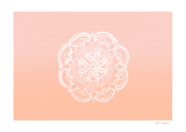 Peach Blush Romantic Flower Mandala #3 #drawing #decor #art