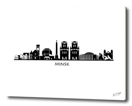 Minsk Skyline Art