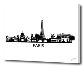 Paris Skyline Art