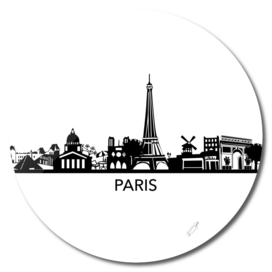 Paris Skyline Art