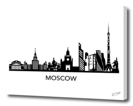 Moscow Skyline Art