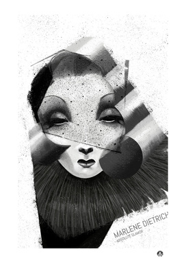 Stylish portrait of Marlene Dietrich