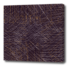 Purple and Gold Abstract Graphic II