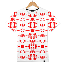 Abstract  pattern - red and white.