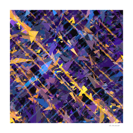 splash geometric abstract in blue purple yellow