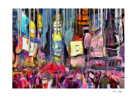 New York. Times Square Abstract Painting
