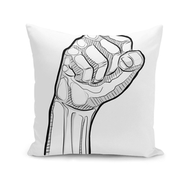 Digital illustration of a human fist