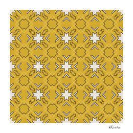 Ethnic pattern in yellow