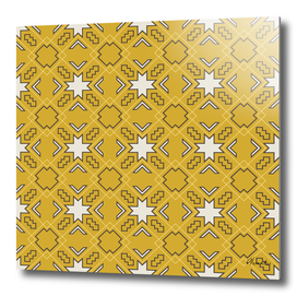 Ethnic pattern in yellow
