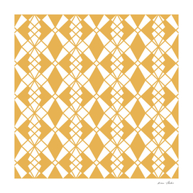 Abstract geometric pattern - bronze and white.