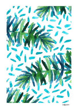 Ferns + Turquoise #curioos #buyart