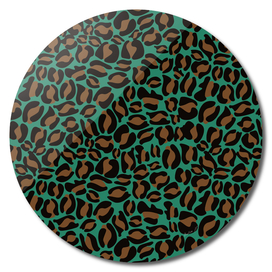 Leopard print | Green Brown Pattern