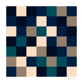 Blue & Neutral Squares I