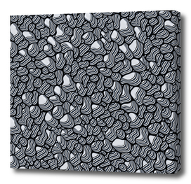 Pebble Extrusions Black and White