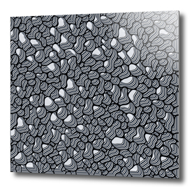 Pebble Extrusions Black and White