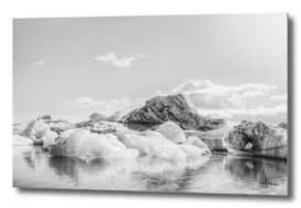 Icebergs II (black and white version)