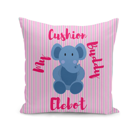 My Cushion Buddy Elebot Pink