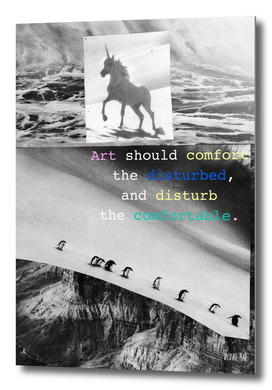 Art Should Mindset Collage unicorn