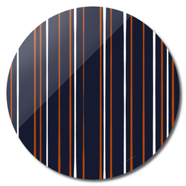 Navy and Rust Stripes