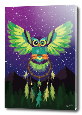 Geometric Owl & Dream Catcher